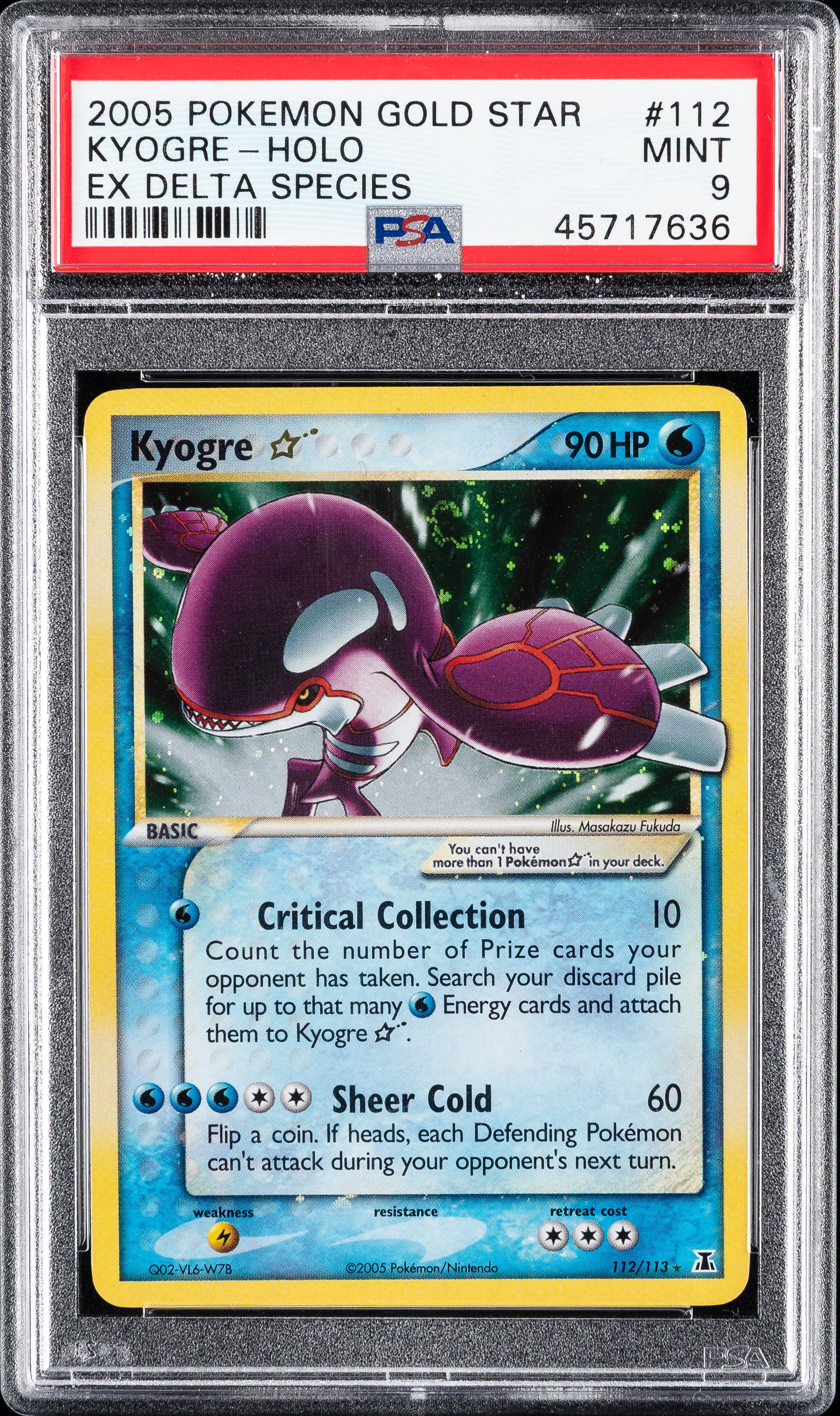 Kyogre-Holo · Pokemon EX Delta Species · #112