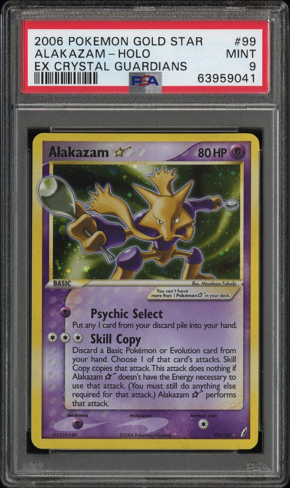 Alakazam-Holo · Pokemon EX Crystal Guardians · #99
