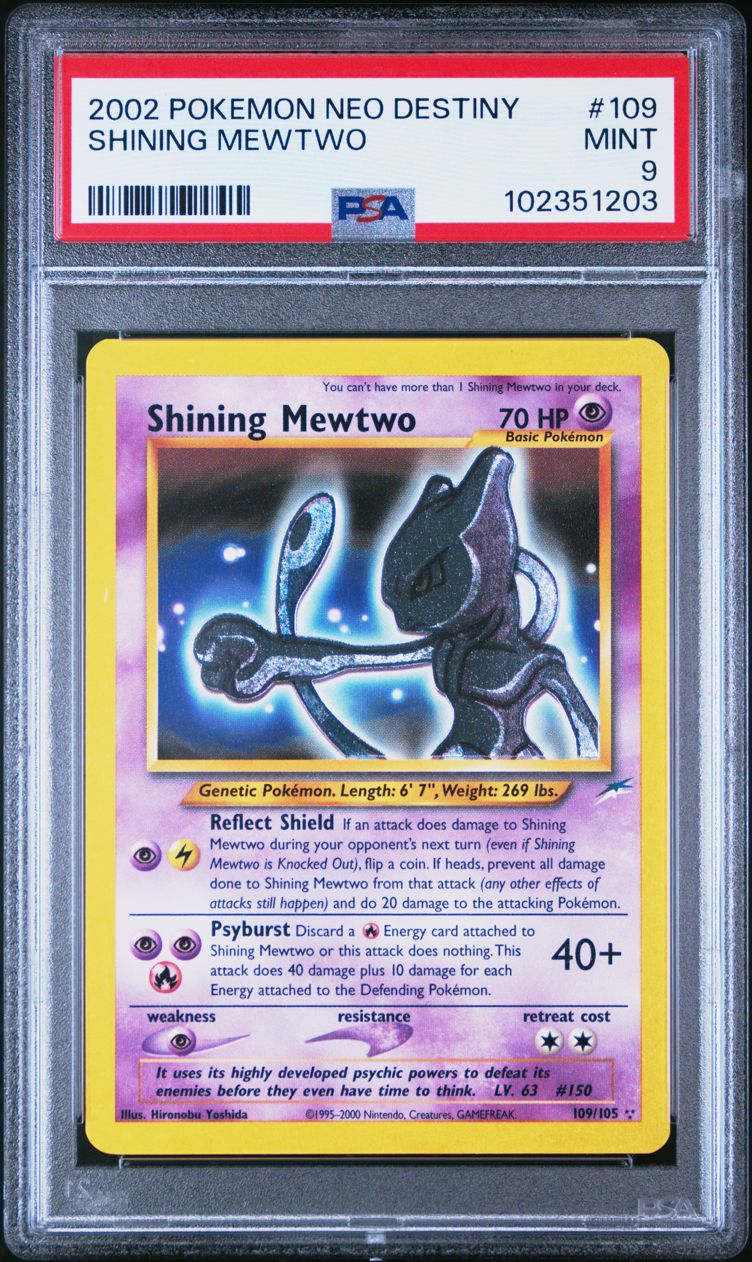 Shining Mewtwo · Pokemon Neo Destiny · #109