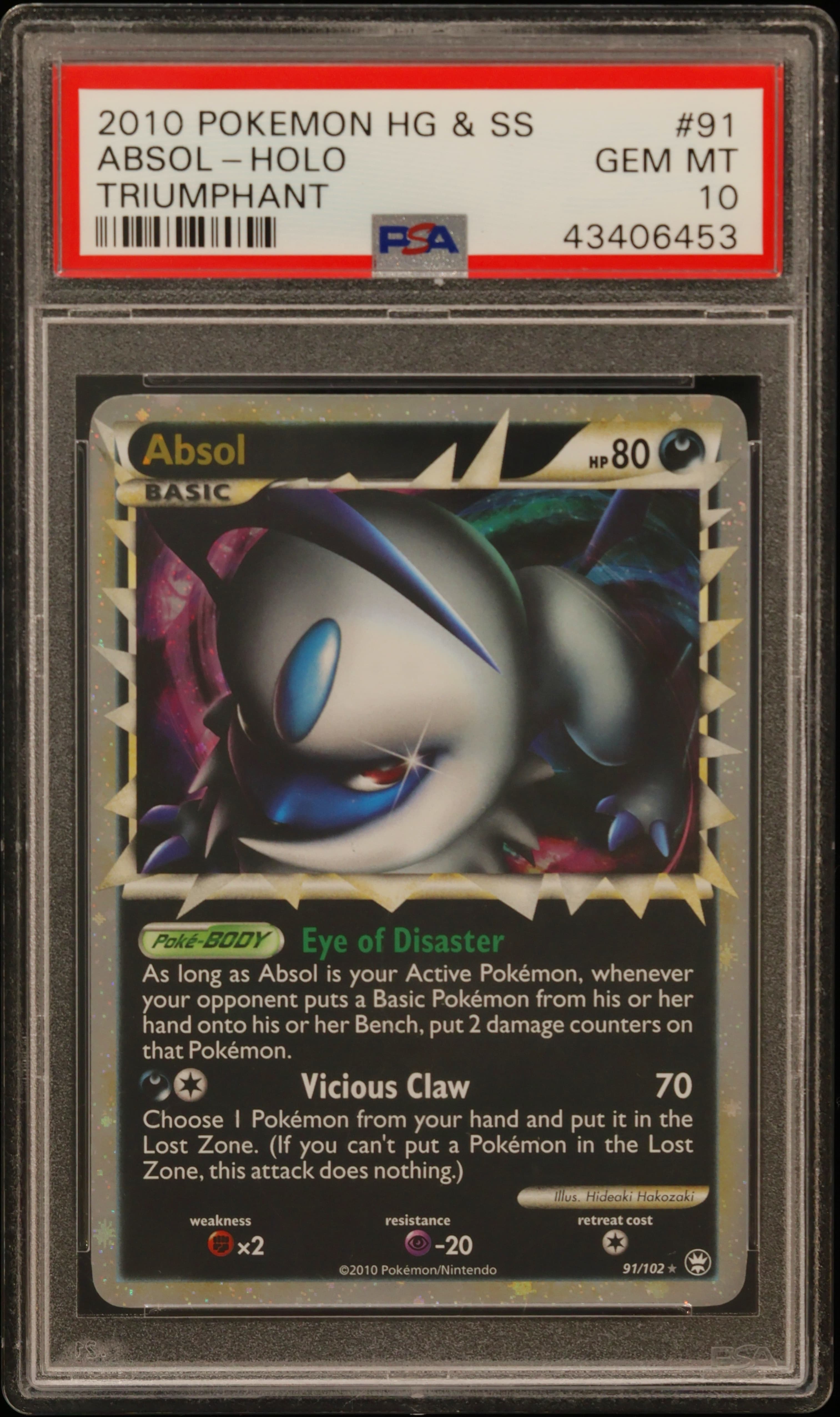 Absol-Holo · Pokemon Heartgold & Soulsilver Triumphant · #91