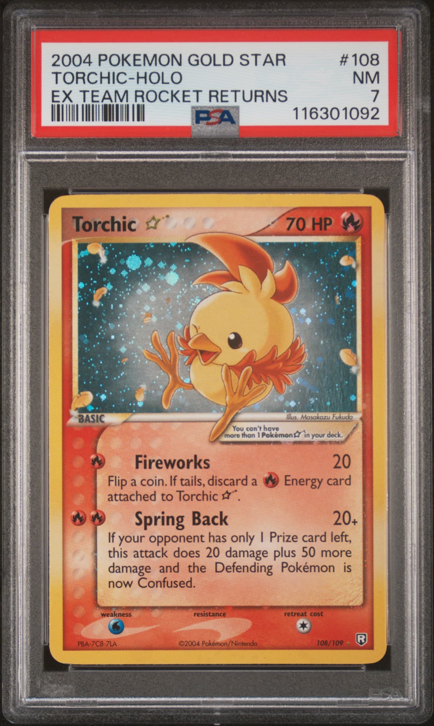 Torchic-Holo · Pokemon EX Team Rocket Returns · #108