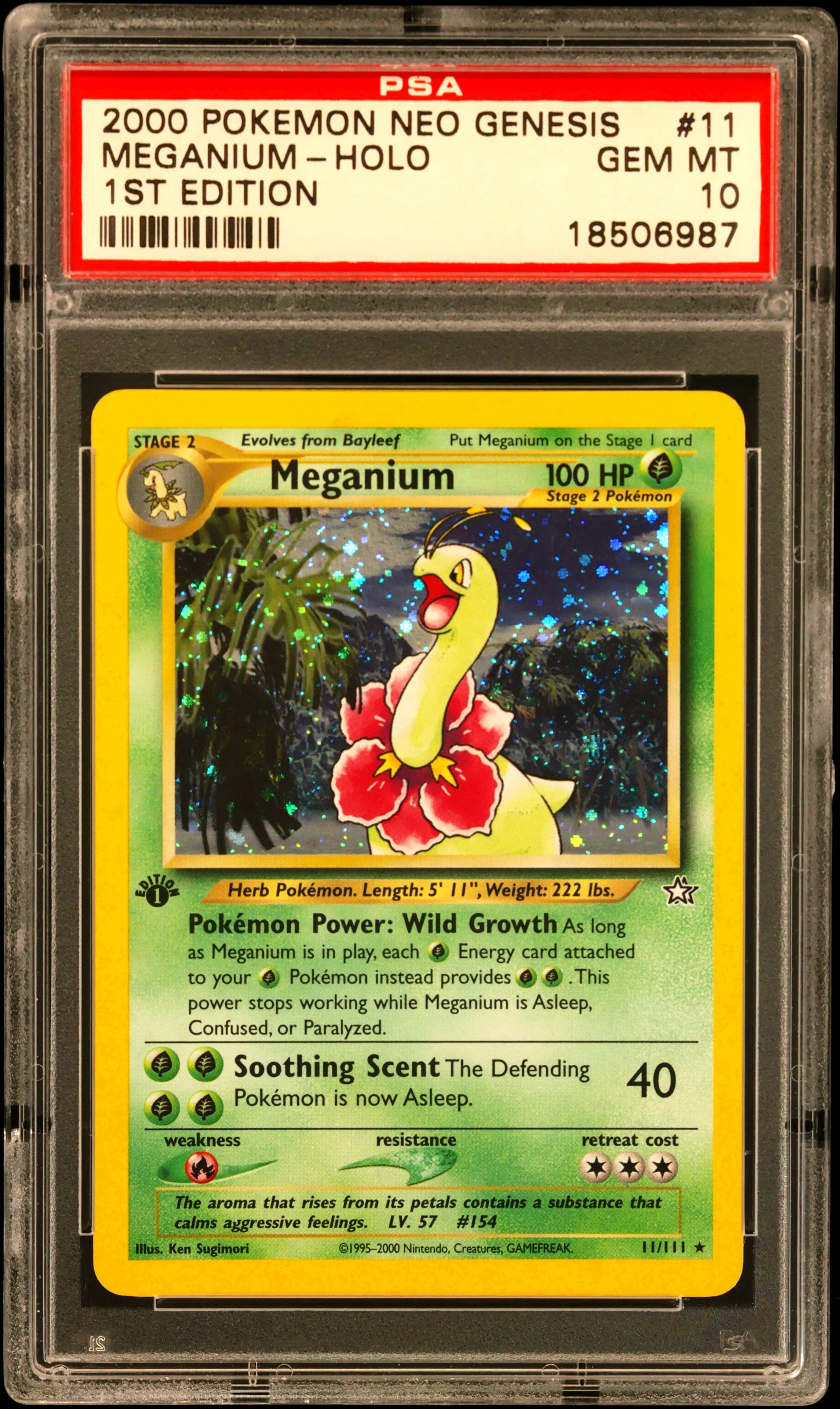 Meganium-Holo · Pokemon Neo Genesis 1st Edition · #11