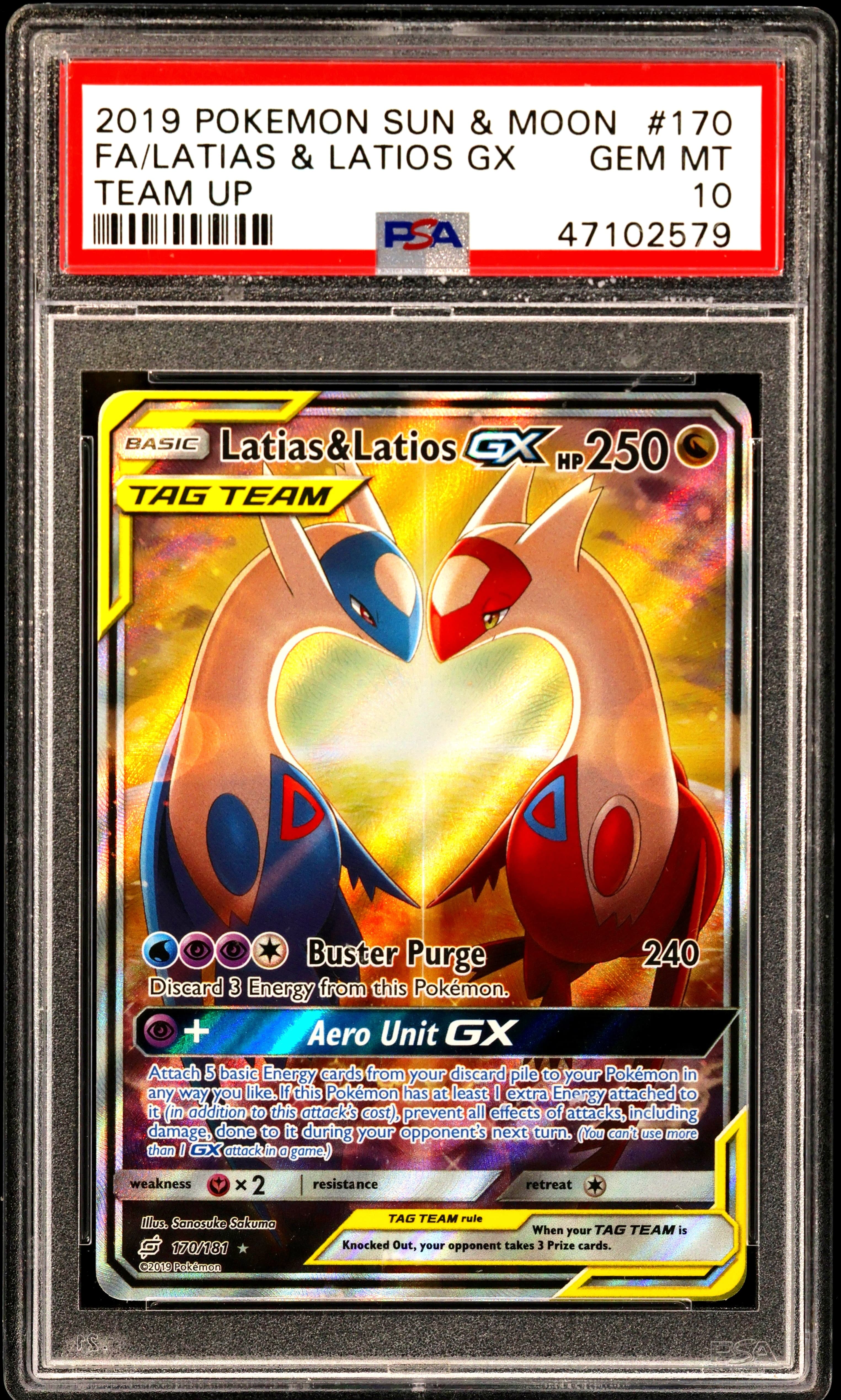 Full Art/Latias & Latios GX · Pokemon Sun & Moon Team Up · #170